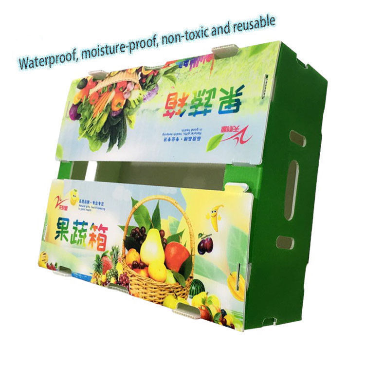 折りたたむ 工場用 リサイクル 折りたたむ PP 波紋型 コロプラスト プラスチック 果物 野菜 箱