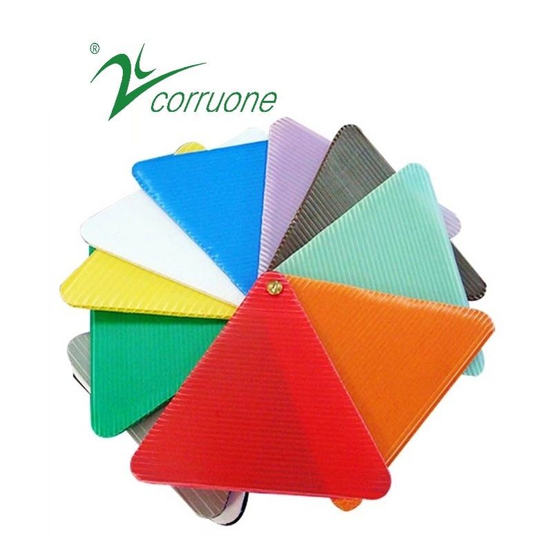 Cartonplastはリサイクルされたプラスチック パネル4x8 Corruone PPプラスチック板を波形を付けた