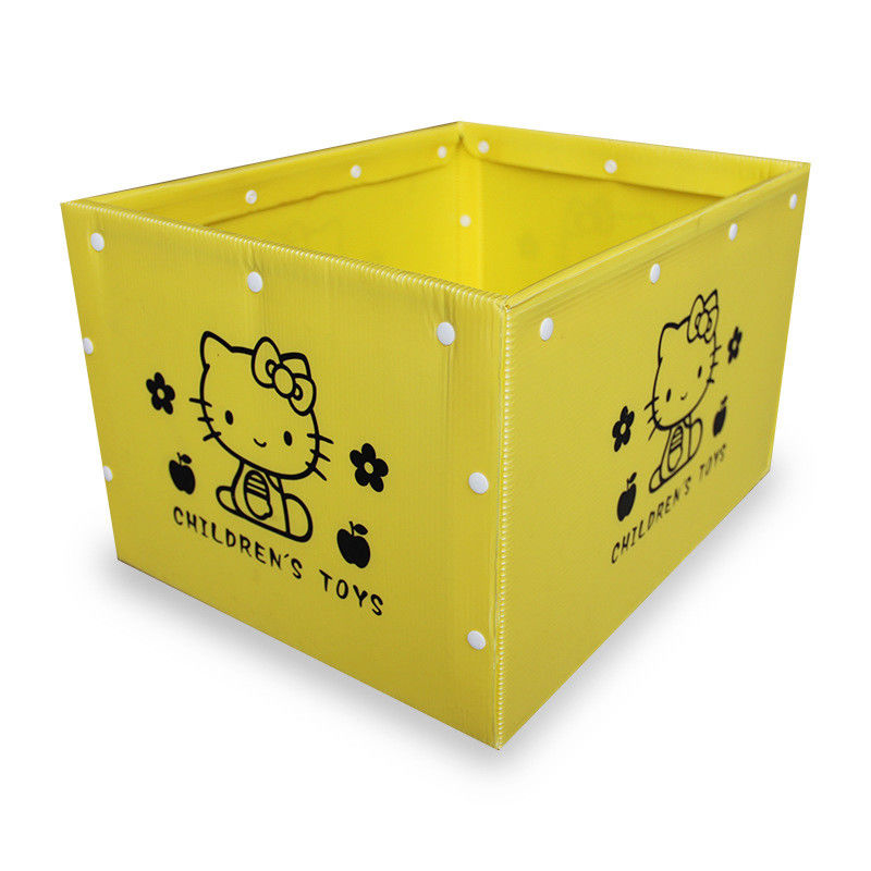 カスタム製 安い pp 波紋プラスチック収納箱 蓋付き