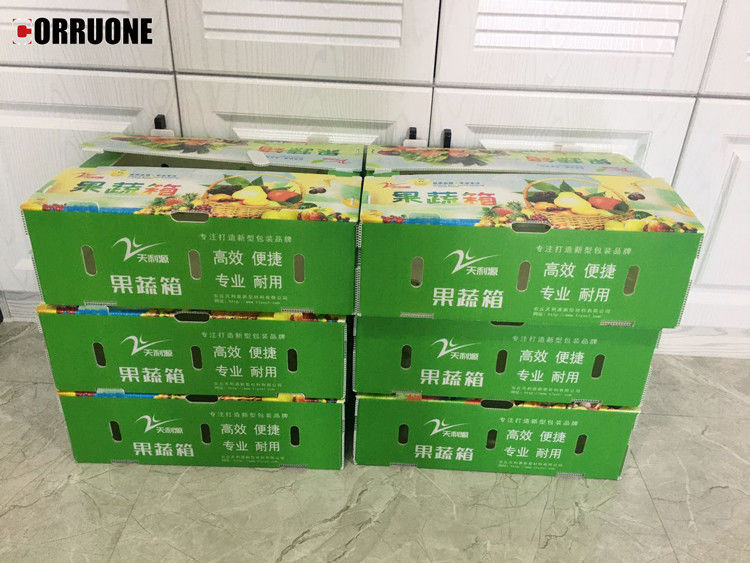 野菜と果物のためのPP波紋プラスチックボックス 玉米ブロッコリーと農業のパッケージボックス