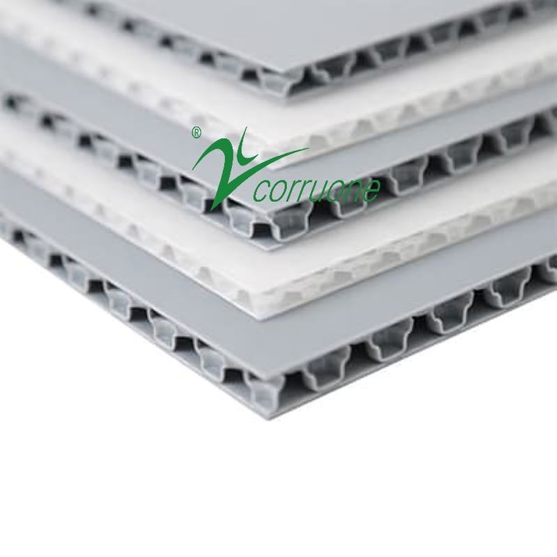 反スリップ波形のプラスチック カバー2mm-12mm Correx保護ロール