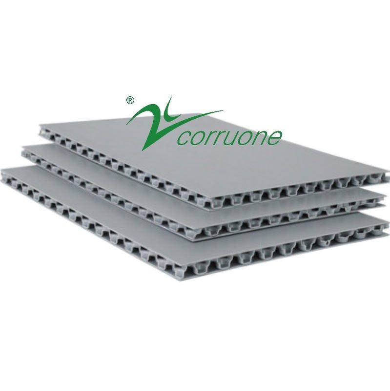 反スリップ波形のプラスチック カバー2mm-12mm Correx保護ロール